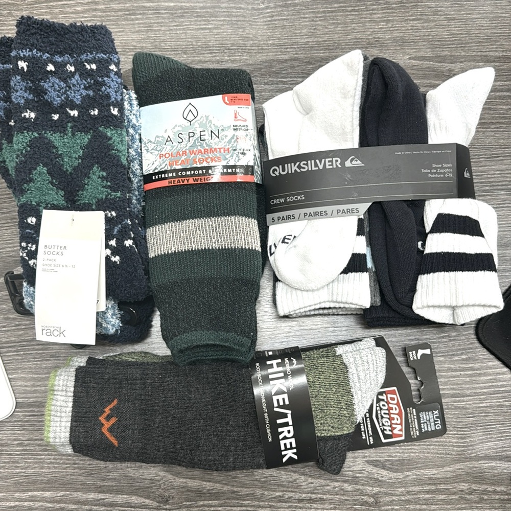 9 Pairs of Men’s Sock *New and Name Brand*